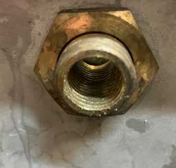 Filter threads stripped